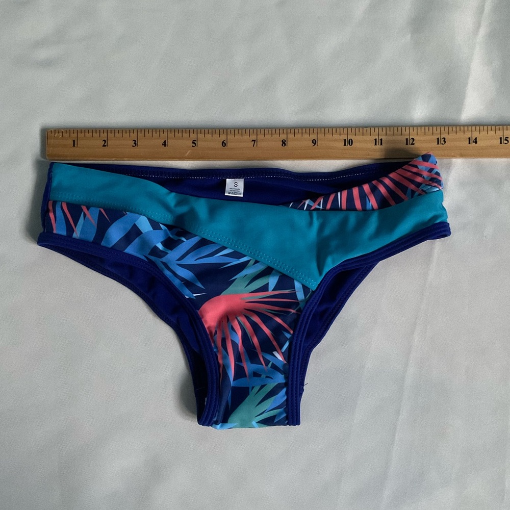 JFAN Women's Swimsuit Blue Set of Two Piece Size S - Picture 4 of 8